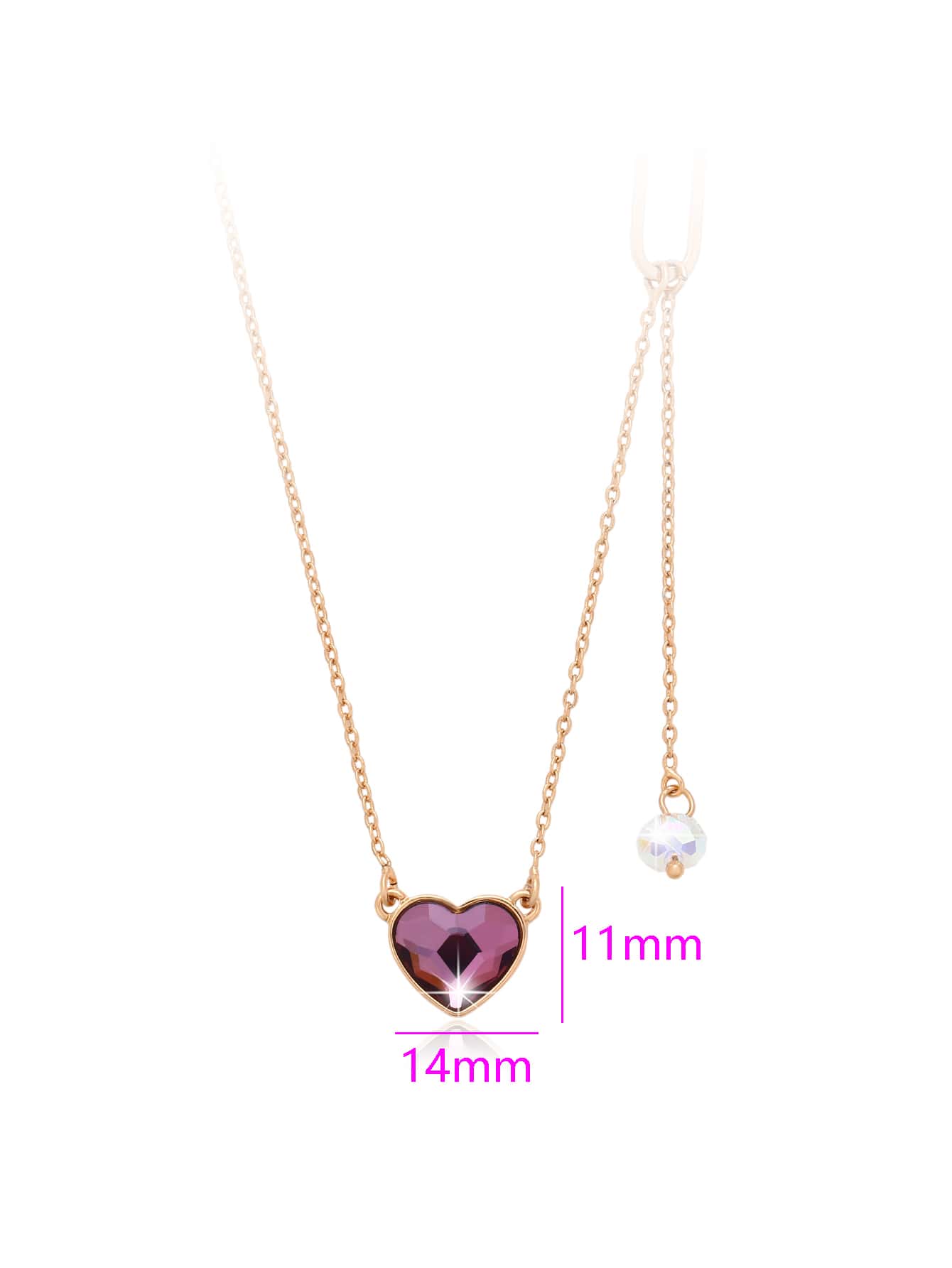 A delicate temperament fashion simple with light luxury gorgeous imitation crystal love lady dating wear