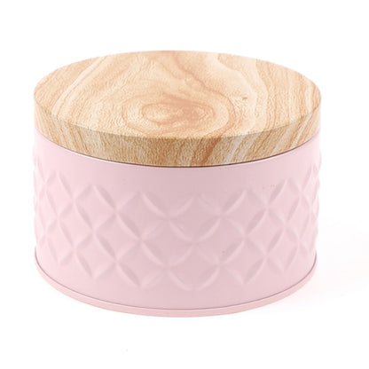 Round Wood Storage Box Zendrop