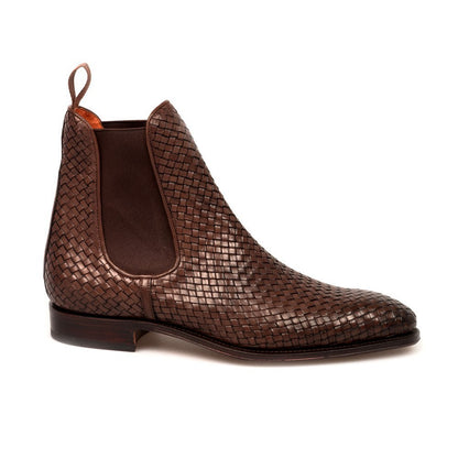 Woven Square Head Men's Low Profile Boots