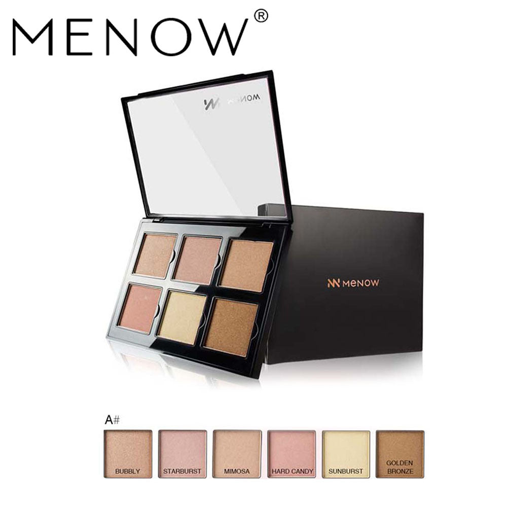 MENOW Light Bronze 6 Pan Eyeshadow Palette Hypersku