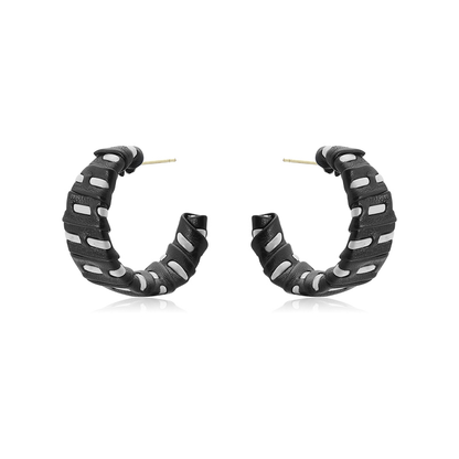 Retro C-Shaped Stud Earrings Kiwidrop