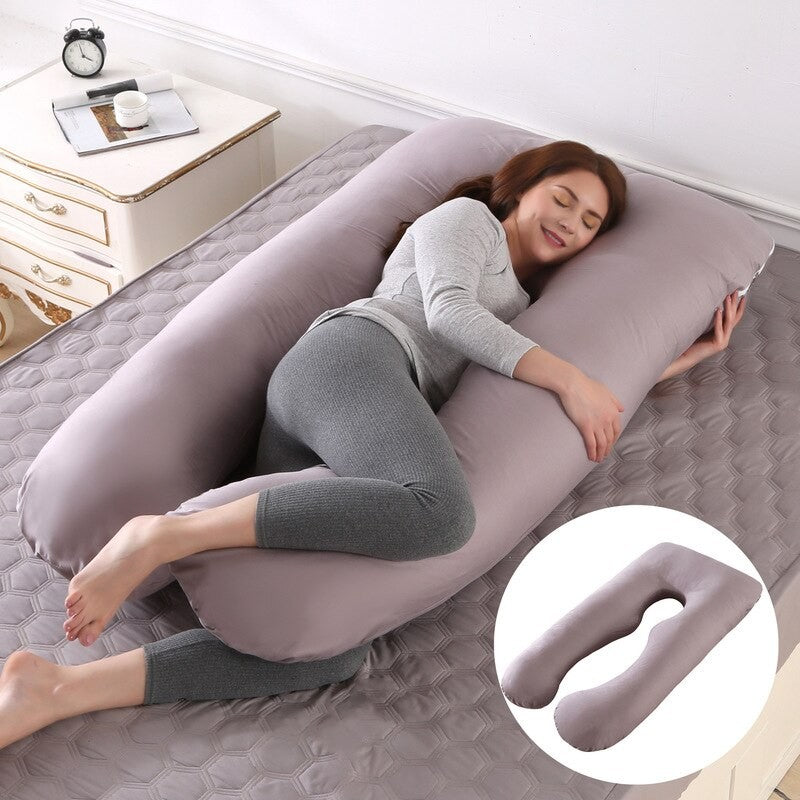 Maternity Pregnant Women Sleeping Support Pillow Cotton Pillowcase U Shape Pillows Pregnancy Side Sleeper Bedding Larnt