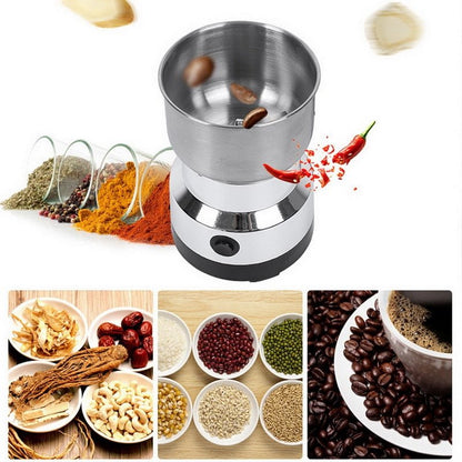 Electric Coffee Grinder Electric Kitchen Cereals Nuts Beans Spices Grains Grinder Machine Multifunctional Home Coffee Grinder - DunbiBeauty, LLC