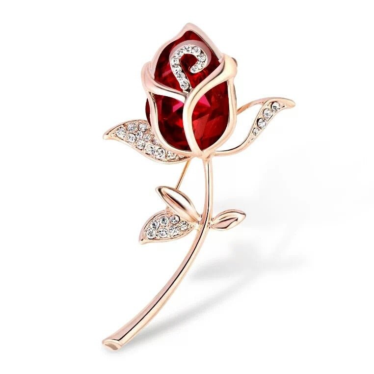 Elegant Alloy Crystal Brooch - DunbiBeauty, LLC