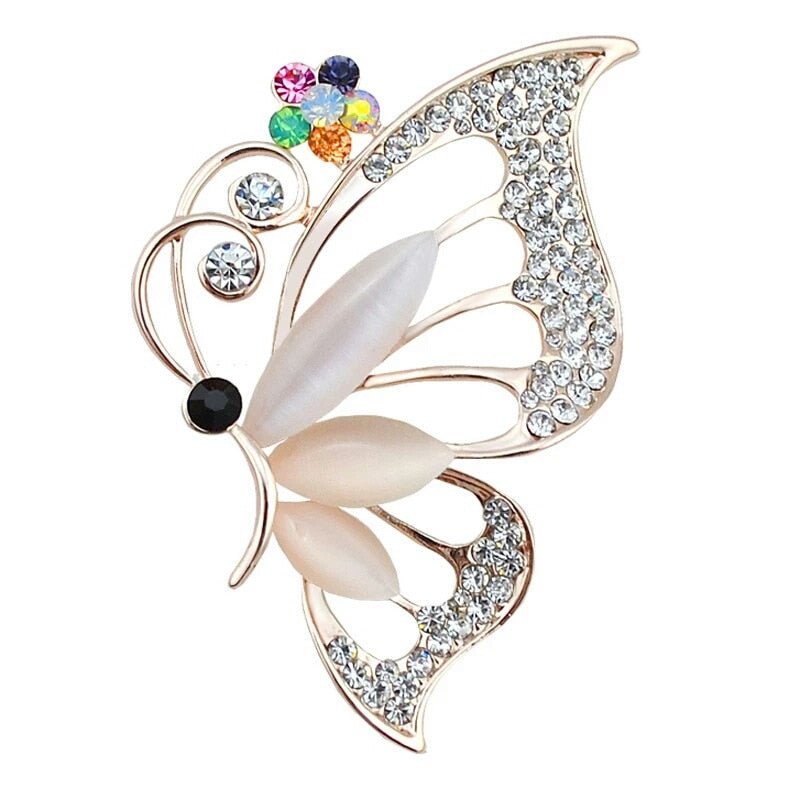 Elegant Alloy Crystal Brooch - DunbiBeauty, LLC