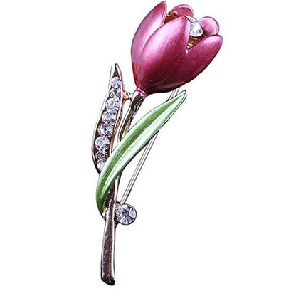 Elegant Alloy Crystal Brooch - DunbiBeauty, LLC