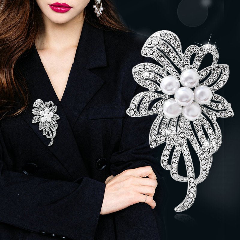 Elegant Alloy Crystal Brooch - DunbiBeauty, LLC