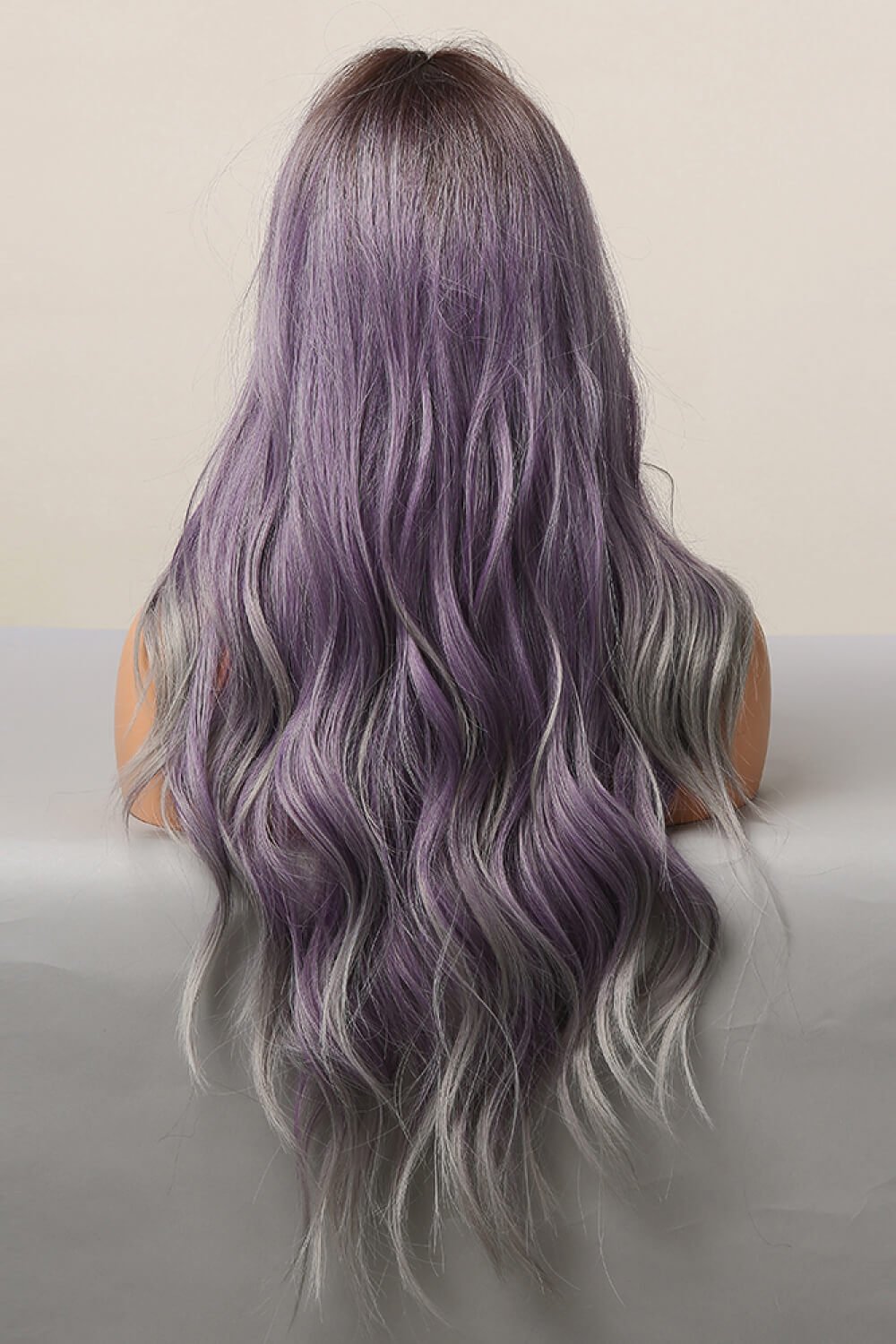 Elegant Wave Full Machine Synthetic Wigs in Purple 26'' - DunbiBeauty, LLC