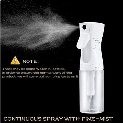 Empty Spray Bottle - 5.4OZ/160ml Hair Spray Bottle Mist Sprayer Fine Mist Spray Bottle Ultra Fine Continuous Spray Water Bottle for Hair Styling, Vegetable Growing, Cleaning, Misting & Skin Care - DunbiBeauty, LLC