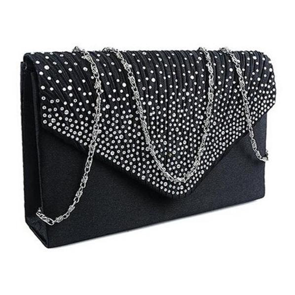 Envelope Style Studded Evening Bag - DunbiBeauty, LLC