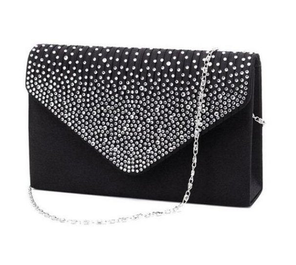 Envelope Style Studded Evening Bag - DunbiBeauty, LLC