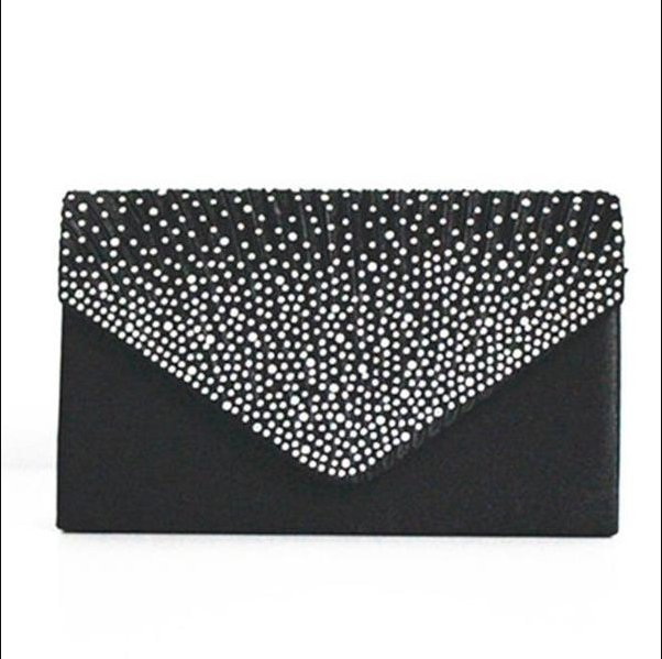 Envelope Style Studded Evening Bag - DunbiBeauty, LLC