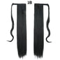 European And American Long Straight Hair Velcro Ponytail - DunbiBeauty, LLC