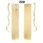 European And American Long Straight Hair Velcro Ponytail - DunbiBeauty, LLC