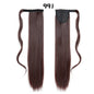 European And American Long Straight Hair Velcro Ponytail - DunbiBeauty, LLC