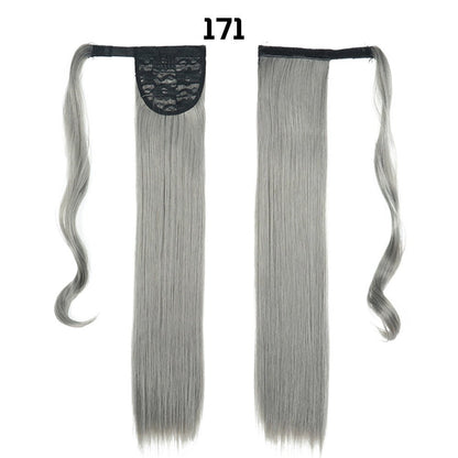 European And American Long Straight Hair Velcro Ponytail - DunbiBeauty, LLC