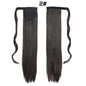 European And American Long Straight Hair Velcro Ponytail - DunbiBeauty, LLC