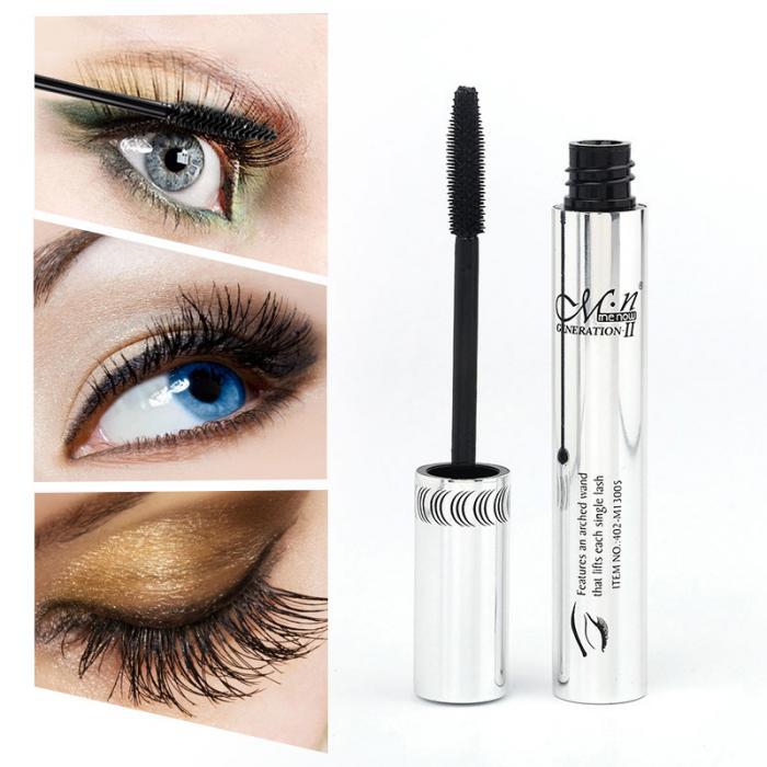 Explosive Authentic M.N Miele M13005 Mascara, Bright Silver Tube, Long And Thick Makeup, Waterproof And Black - DunbiBeauty, LLC