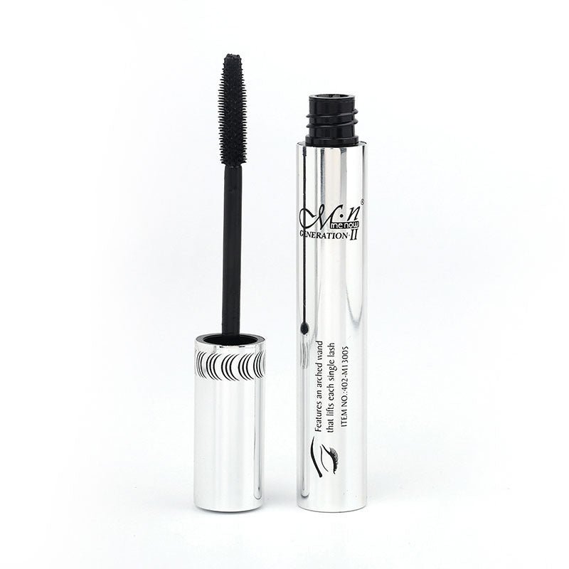 Explosive Authentic M.N Miele M13005 Mascara, Bright Silver Tube, Long And Thick Makeup, Waterproof And Black - DunbiBeauty, LLC