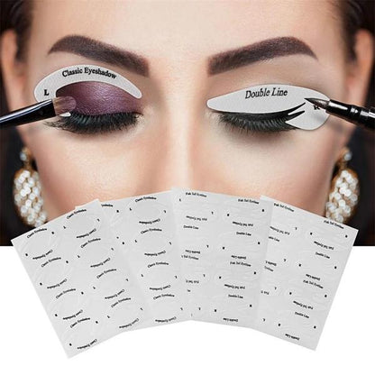 Eye shadow line template sticker - DunbiBeauty, LLC