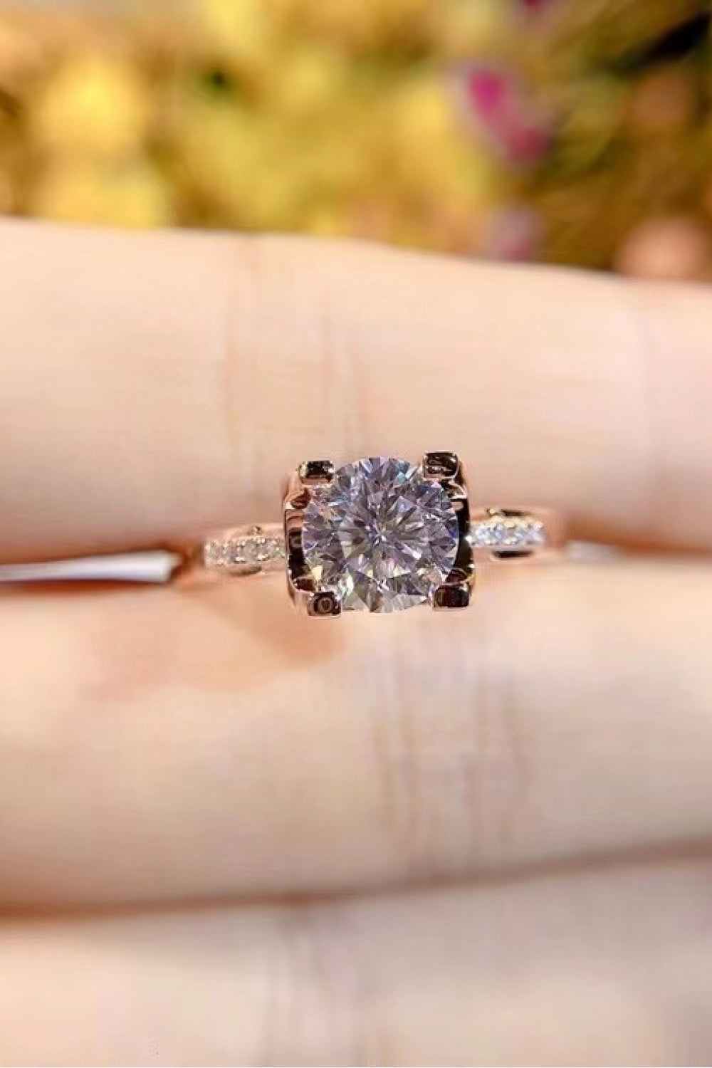 1 Carat Moissanite Ring Trendsi