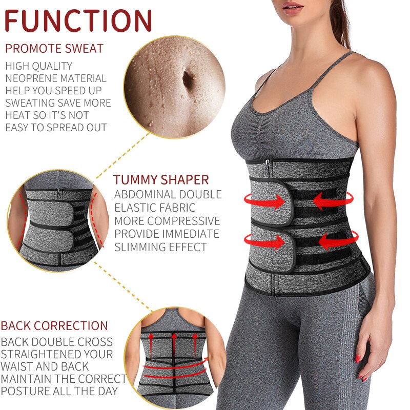 Steel Boned Waist Trainer Women Belly Shaping Trimmer Belt Zendrop