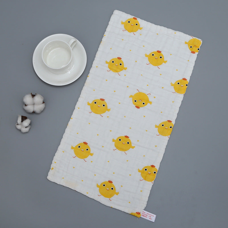 Muslin Cotton Baby 6 Layer Towel Handkerchief Colorful Kid Wipe Cloth born Baby Face Towel Bibs Feeding Bath Towelf for Kids Larnt