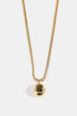 Zircon 18K Gold-Plated Geometrical Shape Pendant Necklace