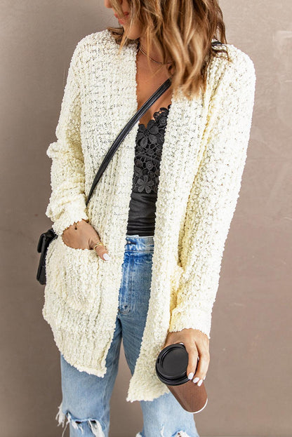 Pebble Beach Textured Cardigan Kiwidrop