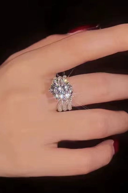 3 Carat Moissanite Three-Layer Ring Trendsi