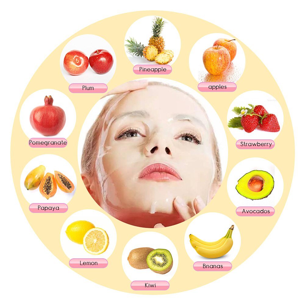 Facial Mask Collagen Tablets Effervescent for Organic DIY Fruit Mask Machine Anti Aging Face Lift Skin Whitening Spa Skincare - DunbiBeauty, LLC