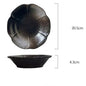 FANCITY Deep round plate, ceramic creative salad plate, household dish, shallow plate - DunbiBeauty, LLC