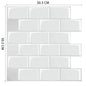 Fancytiles Waterproof Self Adhesive 3D Mosaic Wall Decal Peel and Stick Vinyl Tile Kitchen Backsplash - DunbiBeauty, LLC