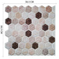 Fancytiles Waterproof Self Adhesive 3D Mosaic Wall Decal Peel and Stick Vinyl Tile Kitchen Backsplash - DunbiBeauty, LLC