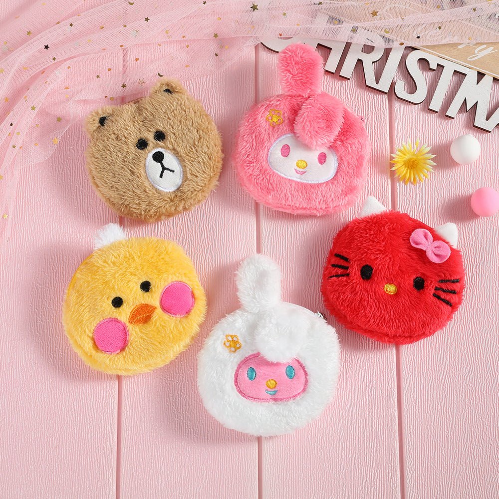 Fashion Cartoon Plush Cute Children Cat Danny Bear Purse Coin Bag Pendant - DunbiBeauty, LLC