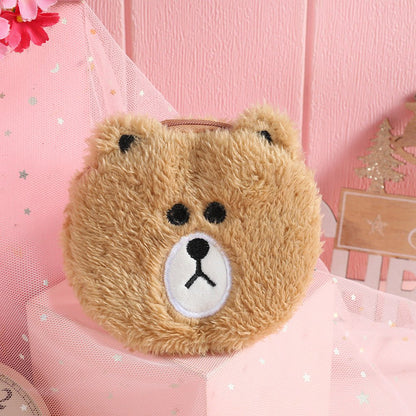 Fashion Cartoon Plush Cute Children Cat Danny Bear Purse Coin Bag Pendant - DunbiBeauty, LLC