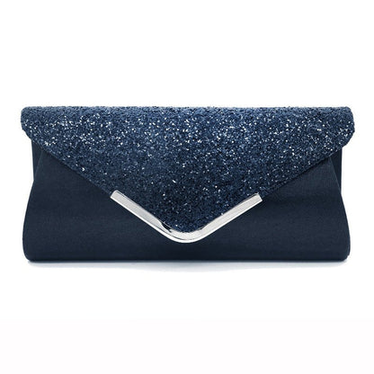 Fashion PU Leather Glitter Envelope Makeup Bag - DunbiBeauty, LLC