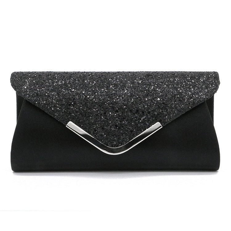 Fashion PU Leather Glitter Envelope Makeup Bag - DunbiBeauty, LLC