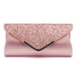 Fashion PU Leather Glitter Envelope Makeup Bag - DunbiBeauty, LLC