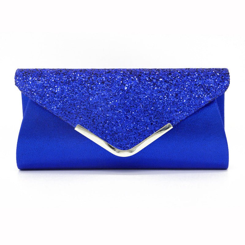 Fashion PU Leather Glitter Envelope Makeup Bag - DunbiBeauty, LLC