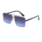 Fashion Retro Double Beam Full Rimmed Men's UV Protection Sunglasses Wholesale - DunbiBeauty, LLC