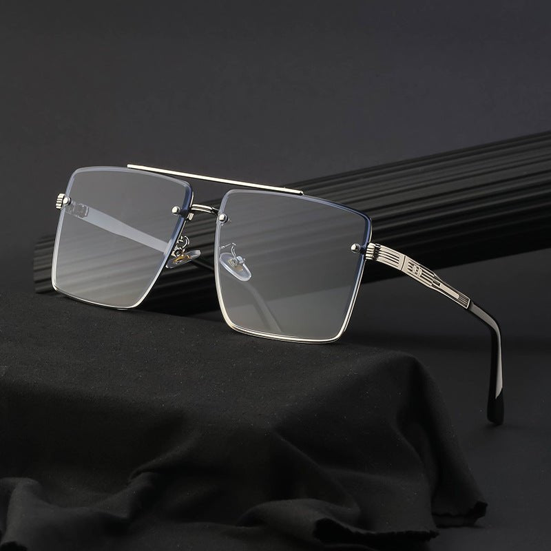 Fashion Retro Double Beam Full Rimmed Men's UV Protection Sunglasses Wholesale - DunbiBeauty, LLC