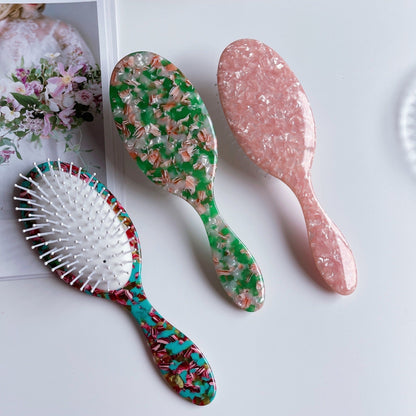 Fashion Tourtoise Shell Style Air Cushion Hair Brush - DunbiBeauty, LLC