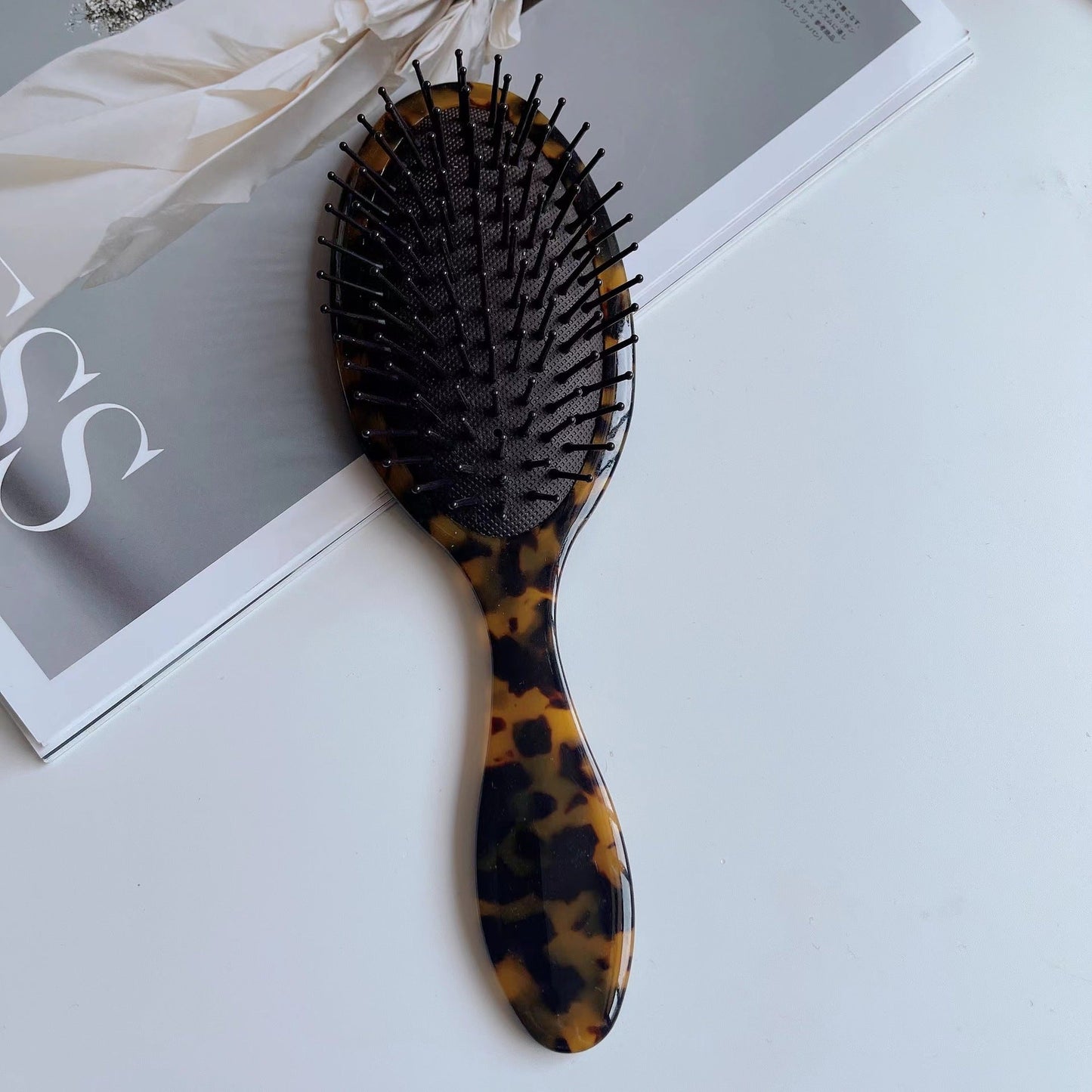 Fashion Tourtoise Shell Style Air Cushion Hair Brush - DunbiBeauty, LLC