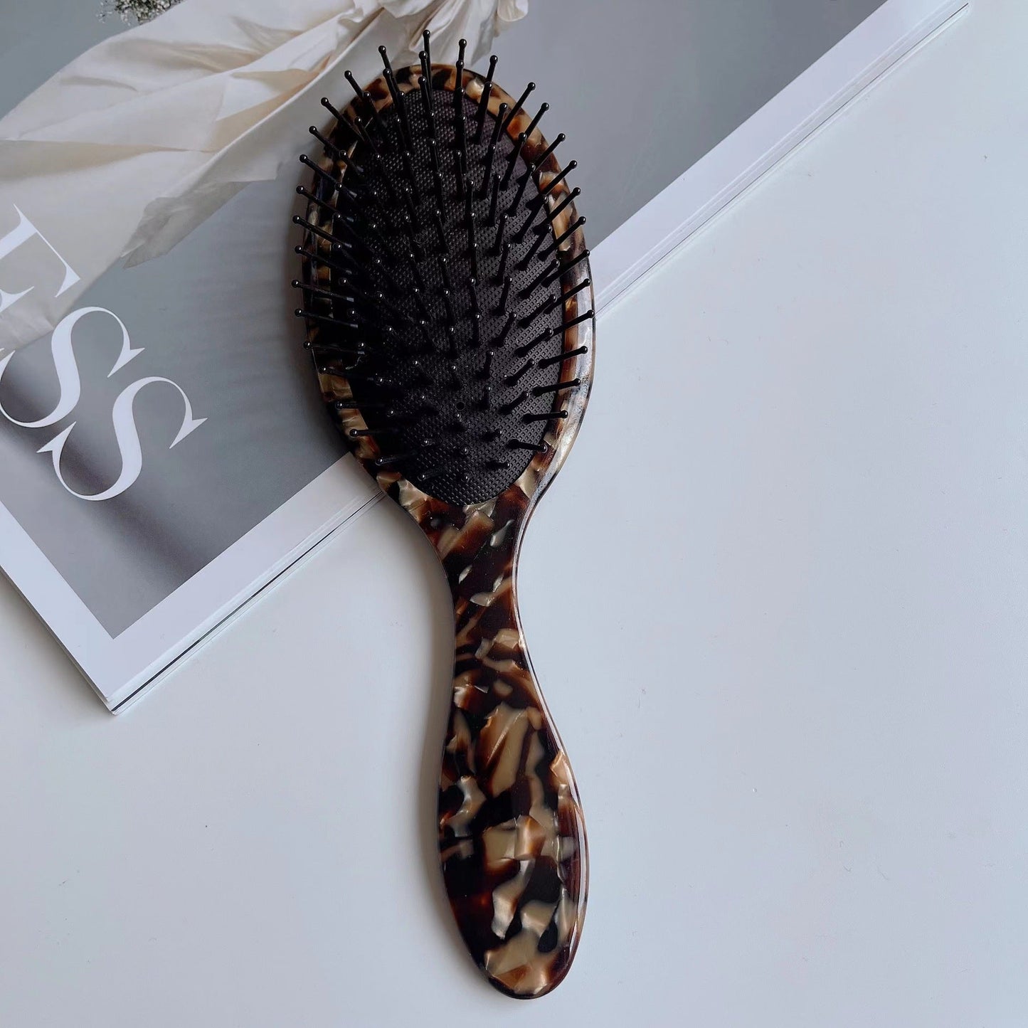 Fashion Tourtoise Shell Style Air Cushion Hair Brush - DunbiBeauty, LLC