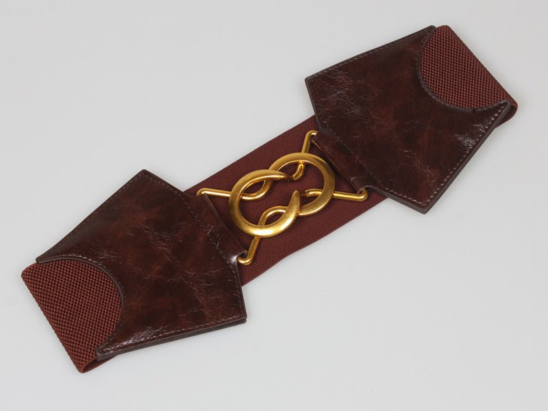 Fashion Waist Belt with Horse Shoe Buckle - DunbiBeauty, LLC