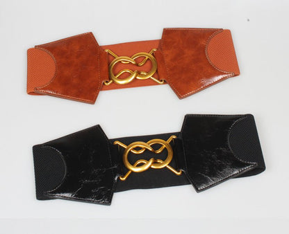 Fashion Waist Belt with Horse Shoe Buckle - DunbiBeauty, LLC