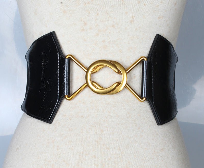 Fashion Waist Belt with Horse Shoe Buckle - DunbiBeauty, LLC