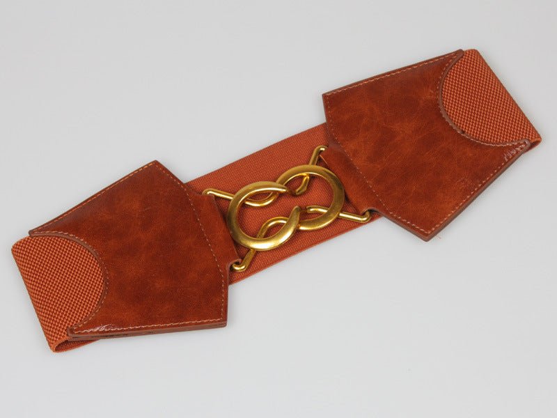 Fashion Waist Belt with Horse Shoe Buckle - DunbiBeauty, LLC