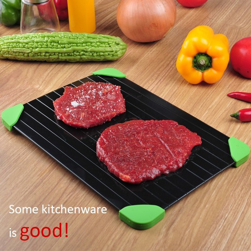 Fast Defrosting Tray Thaw Frozen Food Meat Fruit Quick Defrosting Plate Board Defrost Kitchen Gadget Tool Defrost Tray - DunbiBeauty, LLC